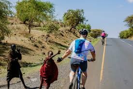 Cycling through the countryside